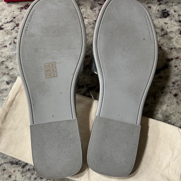 Authentic Tory Burch Leather Slides - Picture 5 of 5